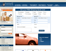 Tablet Screenshot of homeshipping.com